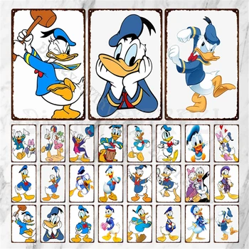 Vászon Festmény Disney Donald Kacsa Plakát, falmatrica Rajzfilm Gyerekeknek Szoba Hálószoba lakberendezési Wall Art Képek