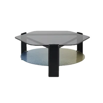 YY Északi Fény Luxus kõtábla dohányzóasztal Kis Asztal nappaliba Haza Üveg Tea Asztal