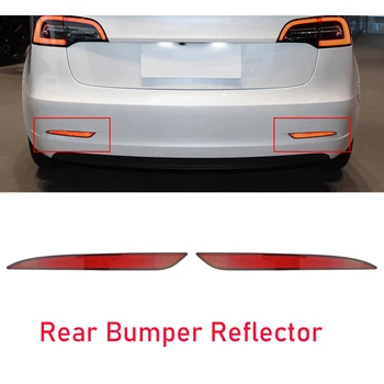 LED Autó Hátsó Lökhárító Reflektor Fény Vezetés Fék Lámpa hátsó Lámpa Hátsó Lökhárító Fény Matrica Vágja a Tesla Model 3