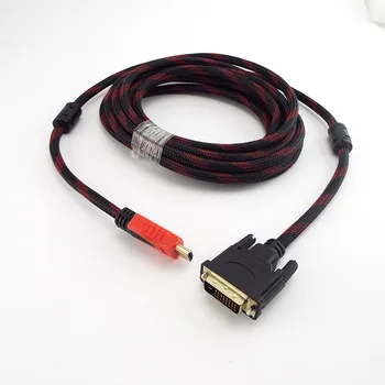 1,5 m 5m HDMI-kompatibilis-DVI Kábel Vonal 1080P Férfi-24+1 Pin Férfi Video csatlakozó vezetéket a HDTV-DVD, Projektor