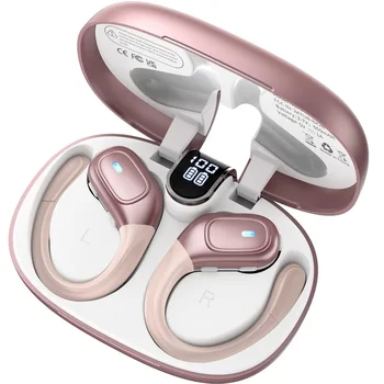 TWS Bluetooth Fülhallgató 68H Játékidő IPX7 Vízálló Vezeték nélküli HiFi Fejhallgató Sztereó Power LED Kijelző Sport Fülhallgató iPhone