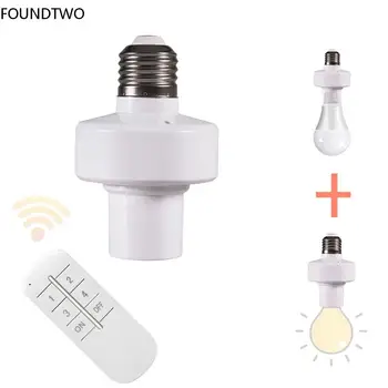 Vezeték nélküli Távirányító E27 Lámpa Foglalat lámpatartó Meghatározott 20M Hatótávolság Távirányító On/Off Kapcsoló, E27 WiFi Smart Light Bulb