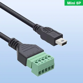 MINI 5P Solderless DIY Dugó Mini USB Férfi Csavaros sorkapocs Idős Játékos a T-port Adatok töltőcsatlakozó Kárt Módosítása