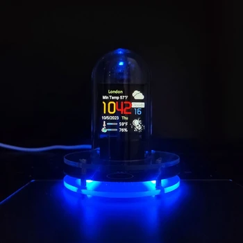 RGB Nixie Cső Óra Okos WIFI Hálózatos LED Fénykibocsátó IPS Képernyő Színe DIY Analóg Digitális Cső Éjszakai Fény, Könnyen Használható