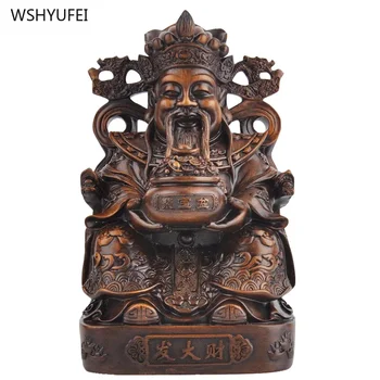 1 pc gyanta Sorsa Vagyon az Isten Dísz nappali Otthon Kézműves Buddha-Szobor Szobor, Asztali dísz feng shui Üdvözlő ajándék