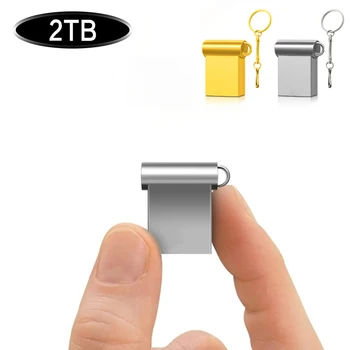 Mini nagysebességű USB flash meghajtó 2 tb-os pen drive-2 tb-os pendrive флешка fém U lemez memo cel usb 3.0 stick ajándék ingyenes logo telefon/Autó