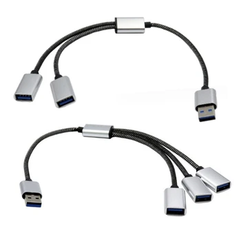 USB Férfi 3/2 USB Női Kábel Adapter USB 2.0 OTG-Elosztó Kábel Átalakító 96BA