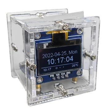 ESP8266 DIY Elektronikus Készlet Mini Óra OLED Kijelző csatlakoztatható a Shell DIY Projekt Forrasztás
