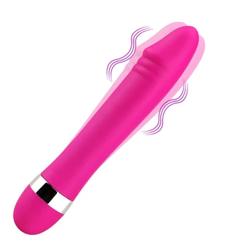 Realisztikus Dildó Mini Vibrátor Mágikus Masszírozó Pálca Hüvelyi Klitorisz Stimulátor G-pontot Szilikon Felnőtt Szex Játékok a Nő Párok