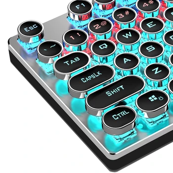 Mechanikus Billentyűzet Vezetékes Gaming Billentyűzet Mix Háttérvilágítású 104 kulcsok Anti-szellemkép Kék Fekete Barna Piros Kapcsoló Játék Laptop PC
