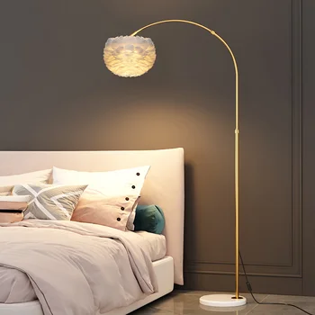 Rakott Led Állólámpa Nappali Fény Luxus Design Kanapé Állandó Lámpák Hálószoba Éjjeli Lámpa, Beltéri Dekoratív Környezeti Fények