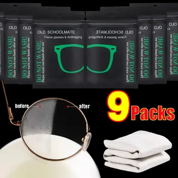 Új Nano Anti-köd Szemüveg Ruhát Újrafelhasználható Szemüveg Törlőkendő Lezárt Csomag Páramentesítő Napszemüveg Nélkül Nyomait Előre nedvesített Törlőkendők