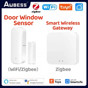 WiFi/ZigBee 3.0 Ajtó, Ablak Érzékelő Érzékelő Home Security Védelmi Riasztó Rendszer Alexa, A Google Asszisztens Tuya Intelligens Élet App
