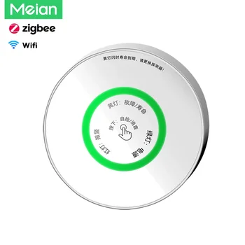 Meian-Zigbee Gázszivárgás Érzékelő, Vezeték nélküli, WiFi, Tuya, Intelligens Élet, Biztonság, Védelem, Természetes Gáz-Riasztó Érzékelő, CH4