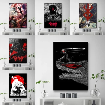Megvadult Anime Poszter Otthon Dekoráció a Szobában Nagyméretű Festmények, Modern Nappali Dekoráció Vászon Fali Dekor Art Plakátok