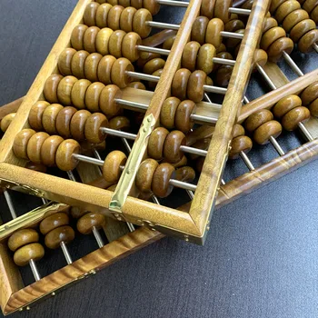 Magas minőségű, tömör fából készült Abacus elvégezni Arany Phoebe SiChuan NanMu értékes dekoráció, üzleti ajándék