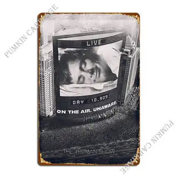 A Truman Show Fém Jel, Bár Nyomtatás Falfestmény Vintage Adóazonosító Jel Poszter