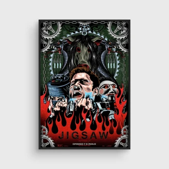 Jigsaw Mű Horror Film művészet Plakát