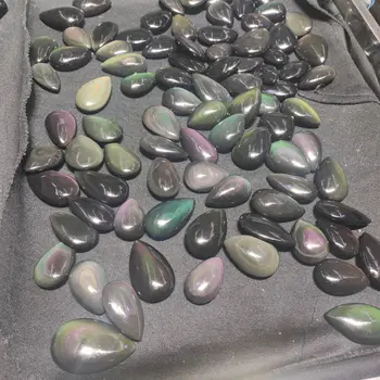 1db csepp alakú szivárvány obszidián kő medál természetes kő medál DIY ékszerek, a nő számára ajándék nagykereskedelem