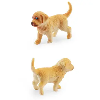Kézműves Kutya Figura Reális Kutya Figurák Shiba-inu Golden Retriever Husky Pvc Modellek Haza Autó Dekoráció