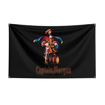 90x150cm Captain Morgans Zászló Poliészter Nyomtatott Sört Banner A Dekoráció dekoráció ft zászló banner